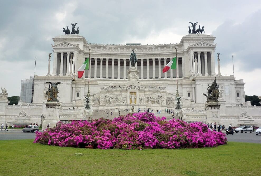 Museu Vittoriano na Piazza Venezia em Roma Museu Vittoriano na Piazza Venezia em Roma
