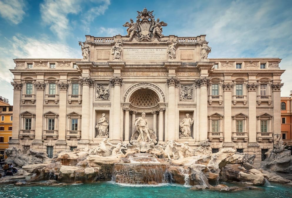 Fontana di Trevi em Roma na Itália Fontana di Trevi em Roma na Itália