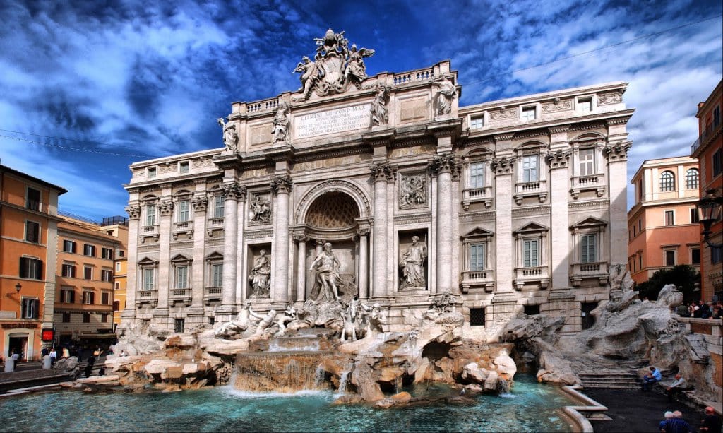 Fontana di Trevi em Roma Fontana di Trevi em Roma