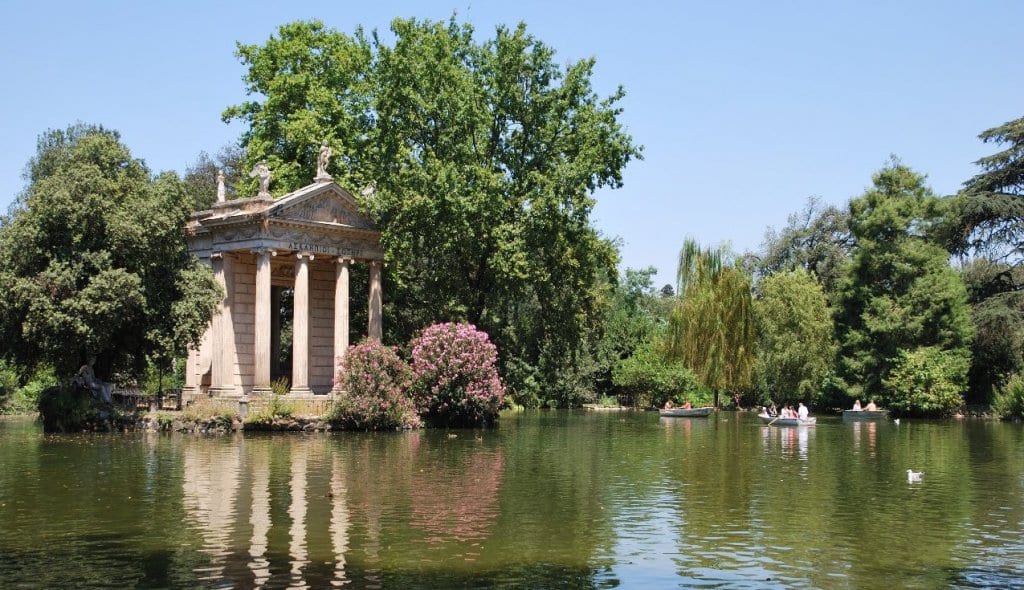 Jardins da Villa Borghese em Roma Jardins da Villa Borghese em Roma