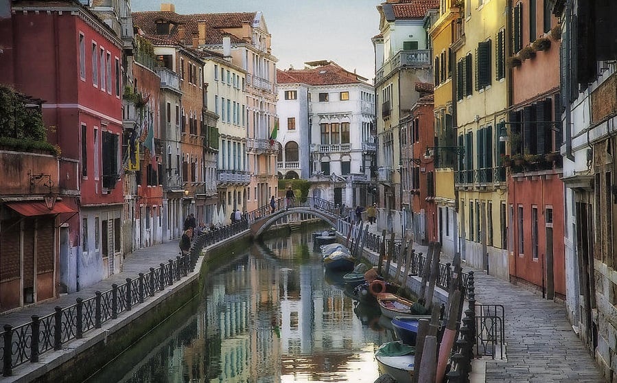 Região de Castello e San Polo em Veneza Região de Castello e San Polo em Veneza