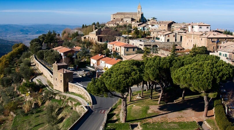 Vista da cidade de Montalcino Vista da cidade de Montalcino