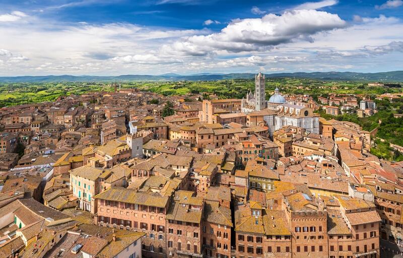 Vista aérea de Siena Vista aérea de Siena