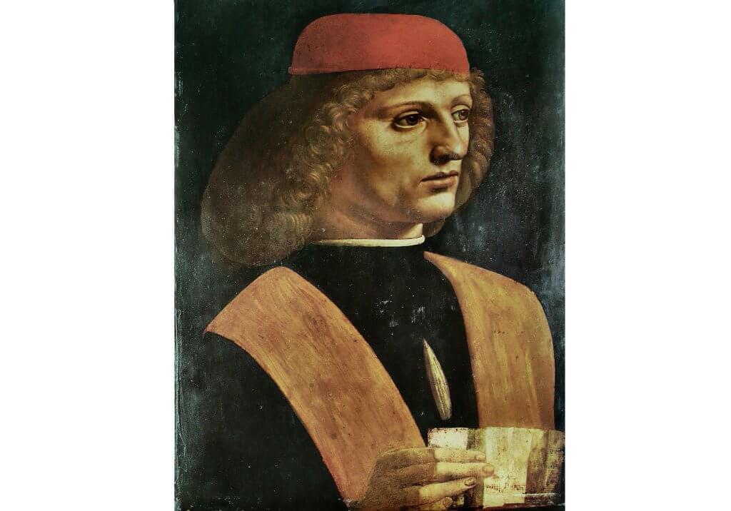 Leonardo da Vinci na Pinacoteca de Ambrosiano em Milão Leonardo da Vinci na Pinacoteca de Ambrosiano em Milão